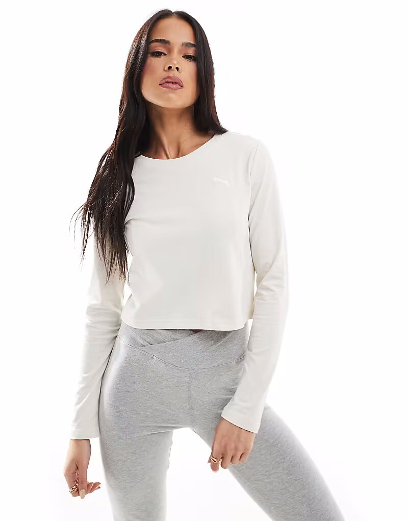 

Футболка с длинным рукавом для малышей Puma Wardrobe ess в горном снегу