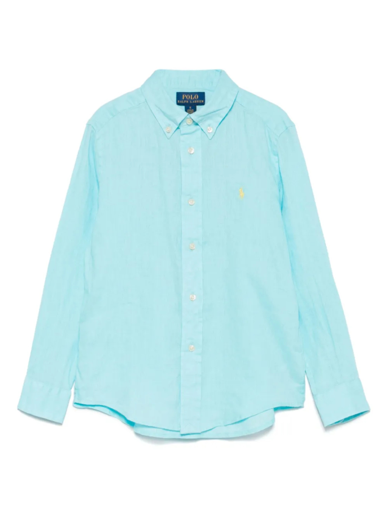 

POLO RALPH LAUREN KIDS льняная рубашка, синий