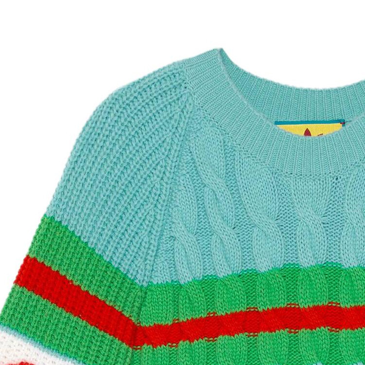 Свитер женский Adidas X Gucci Кашемировый, Дизайнерский, Мультиколор — фото 2