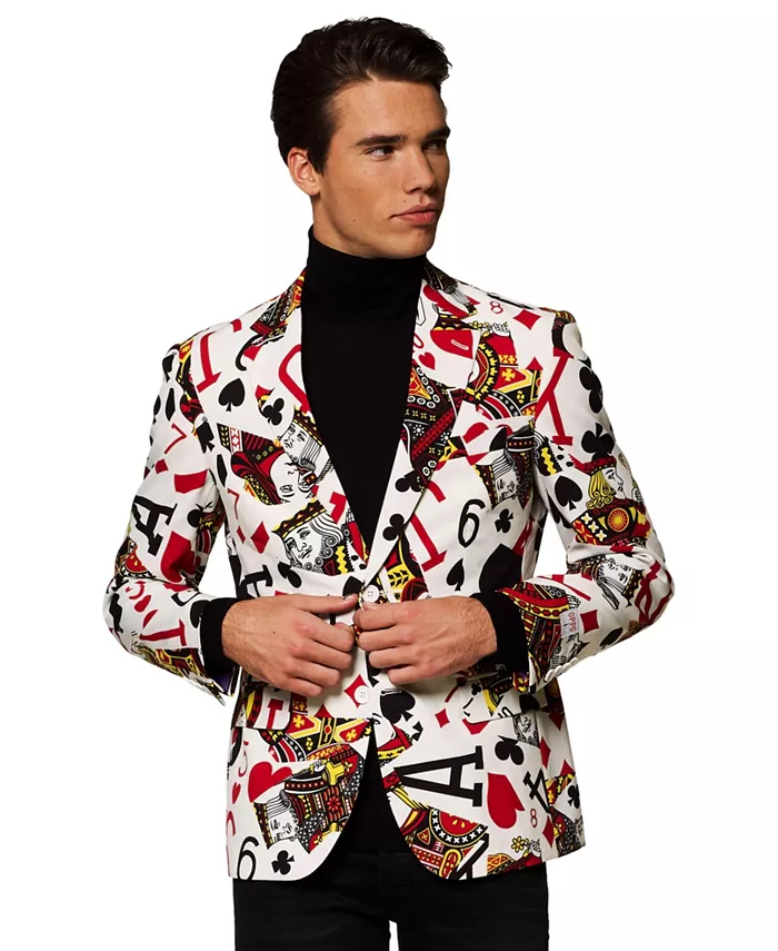 

Мужские праздничные пиджаки - Printed Theme Party Jackets OppoSuits, белый