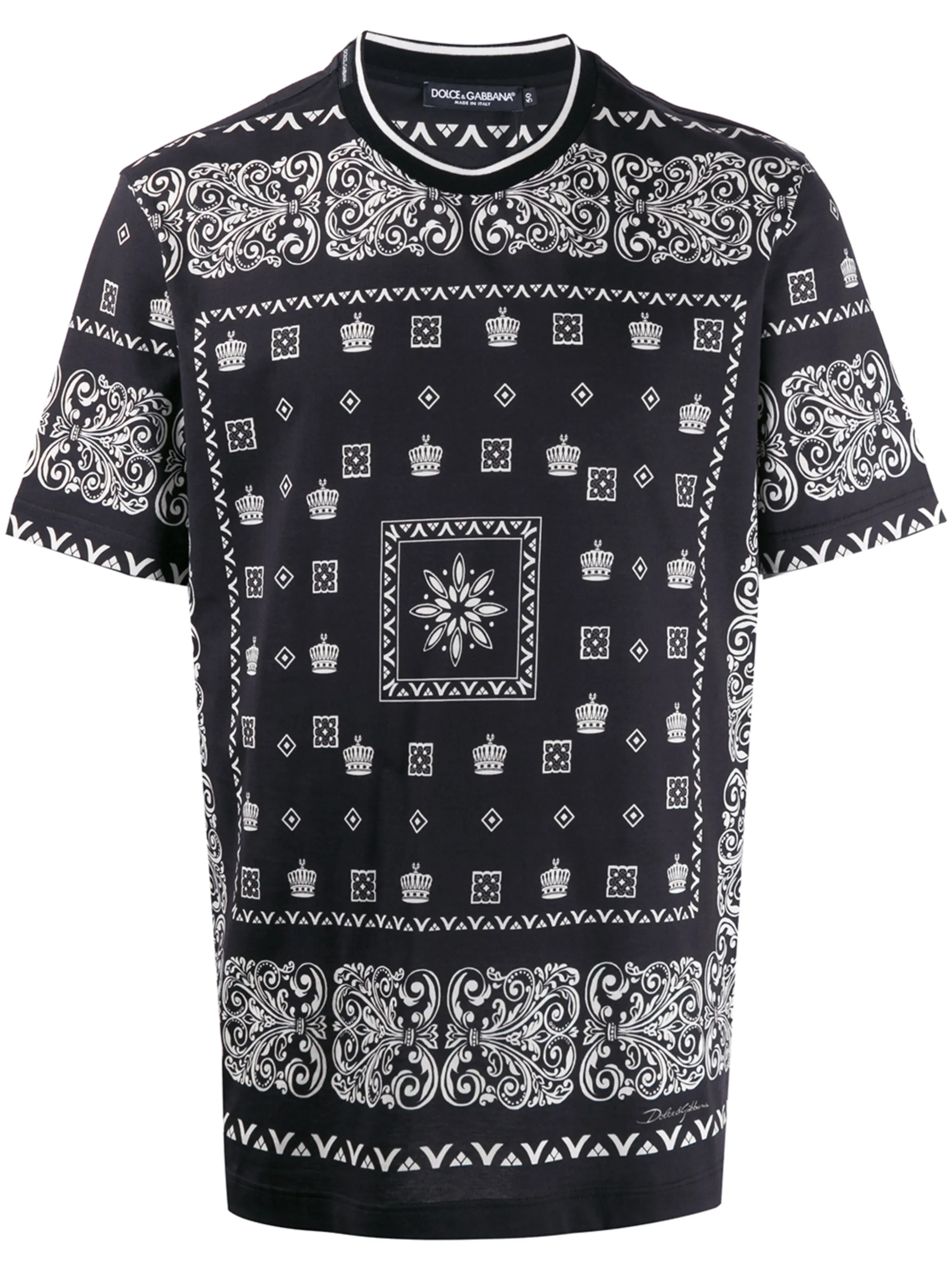 

Футболка с принтом Dolce & Gabbana, черный