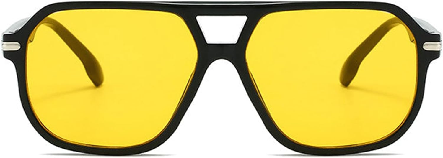 

Солнцезащитные очки Willochra Vintage Double Bridge Pilot Square для женщин и мужчин, роскошные, увеличенного размера, с многоугольным градиентом, защита от УФ-излучения UV400, C2