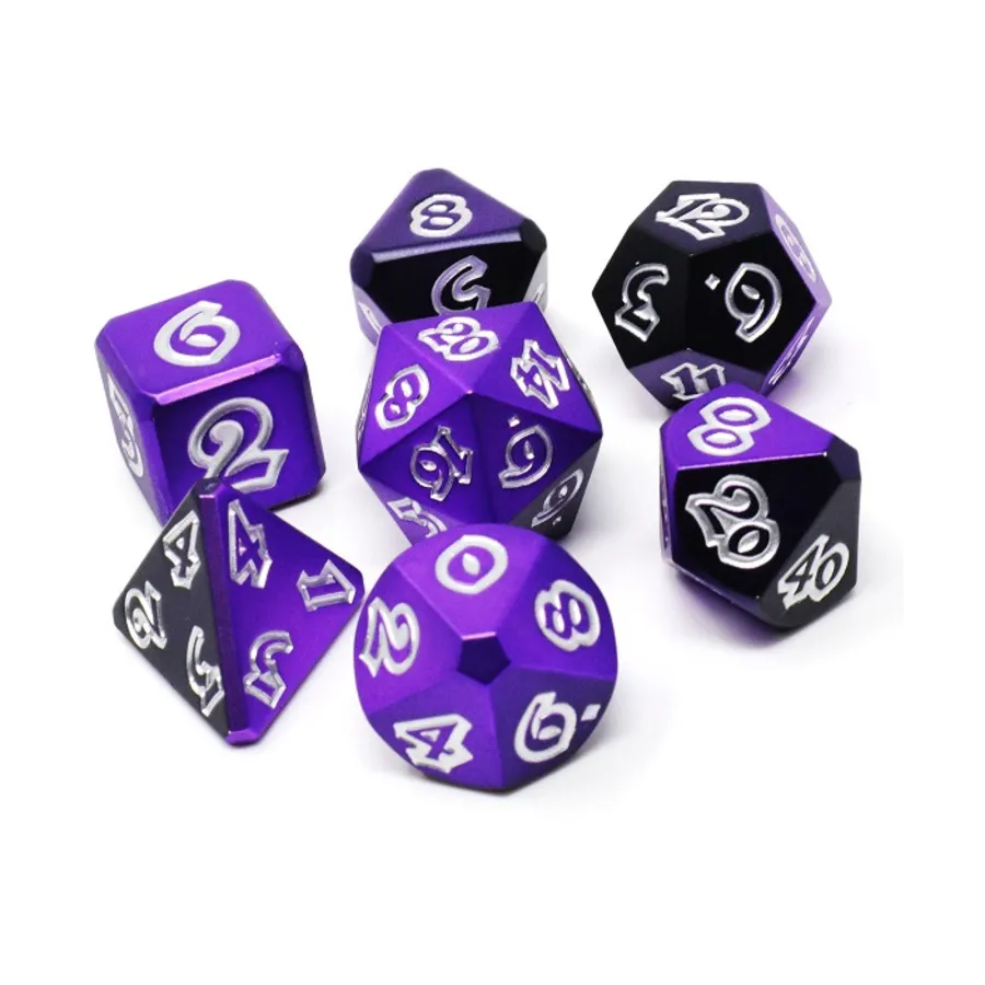 

Поликомплект - Сумеречная завеса (7), Metal Poly Dice Sets (Die Hard Dice)
