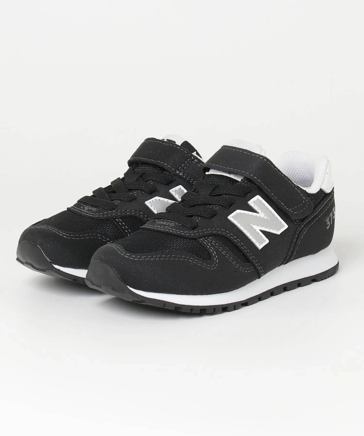 Детские кроссовки ретро-стиля New Balance 373 черные