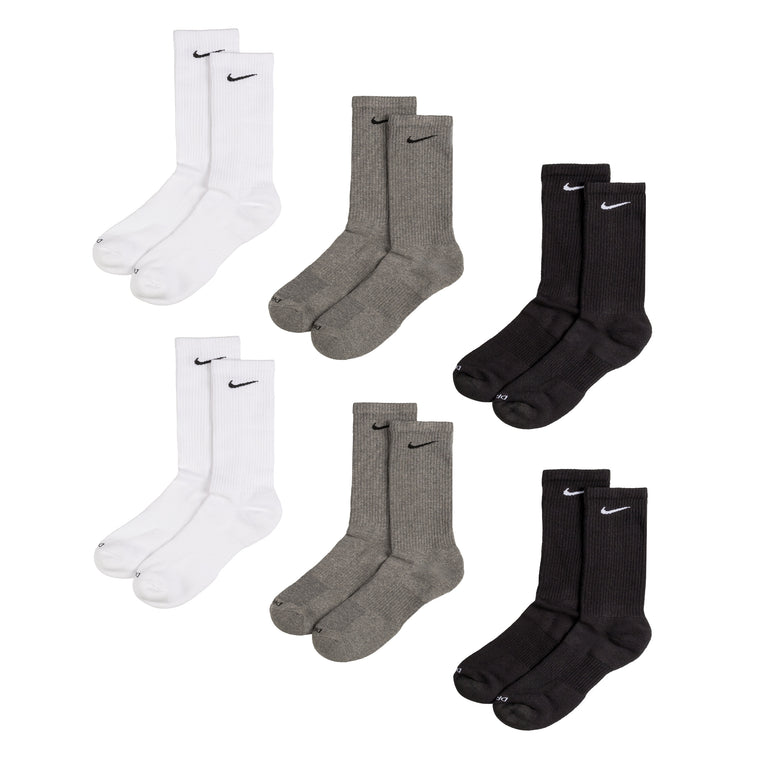 

Носки everyday cushioned crew socks 6 pack Nike, черный