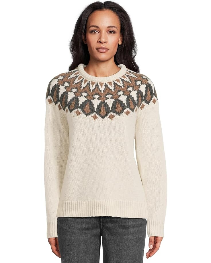 

Свитер L.L.Bean Classic Ragg Wool Crew Neck Fair Isle Sweater, цвет Undyed