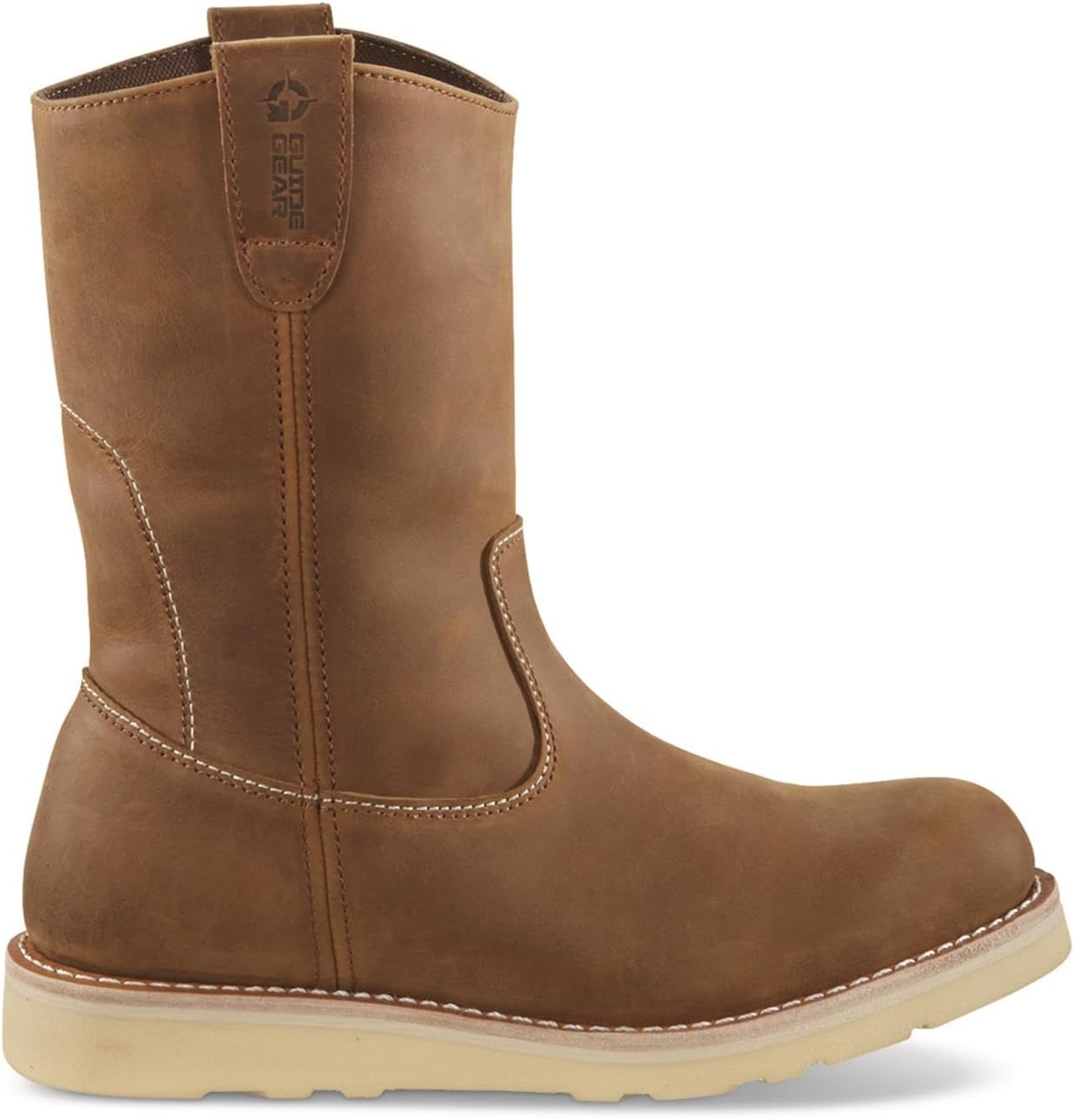 Мужские ботинки Guide Gear Wedge Wellington 25 см, средние по высоте, кожаные, с влагоотводящей подкладкой, коричневый — фото 3