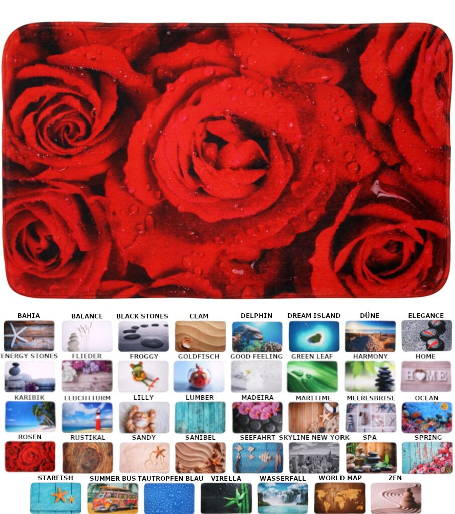 

SANILO коврик для ванной розы 70 x 110 см, красный