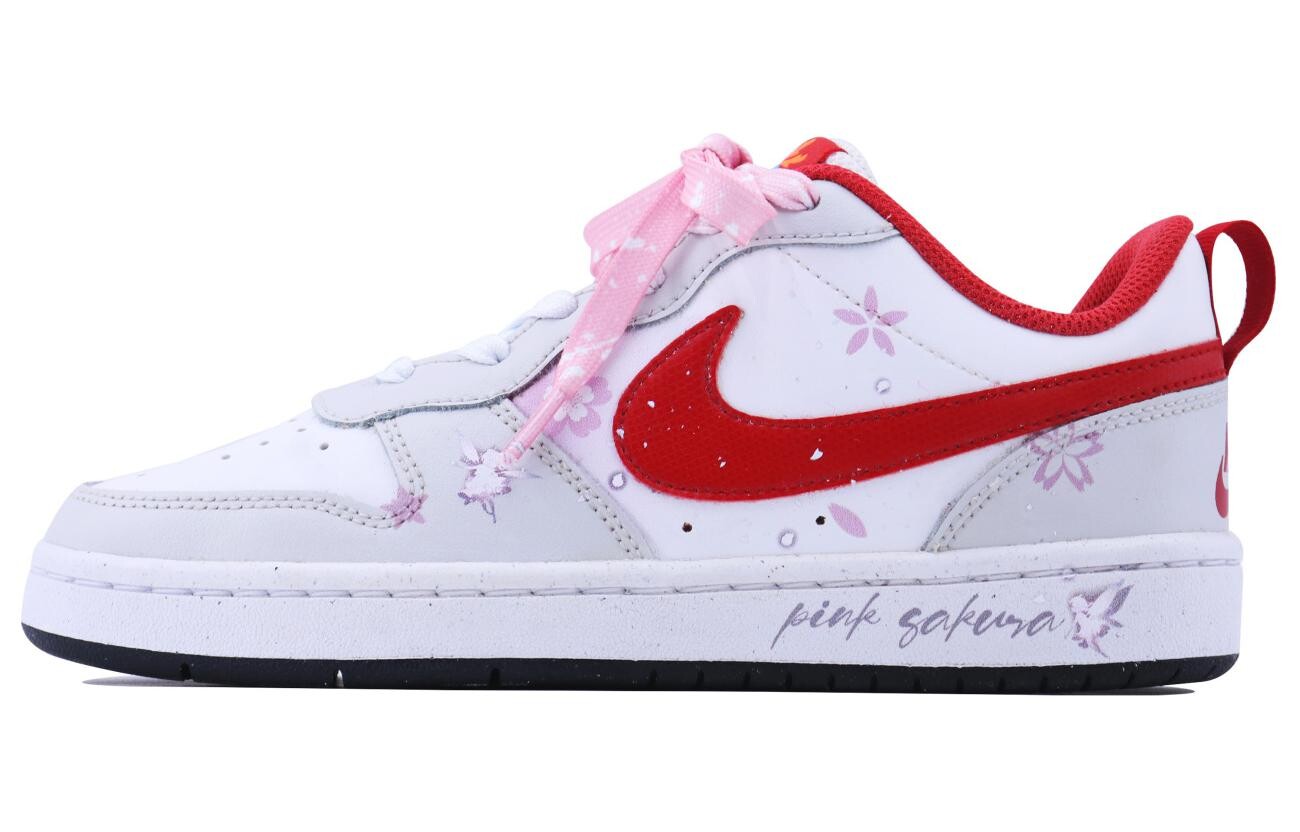 

Кроссовки Nike Court Borough Skateboard Shoes Women's Low-Top Pink, Белый, Кроссовки Nike Court Borough Skateboard Shoes Women's Low-Top Pink