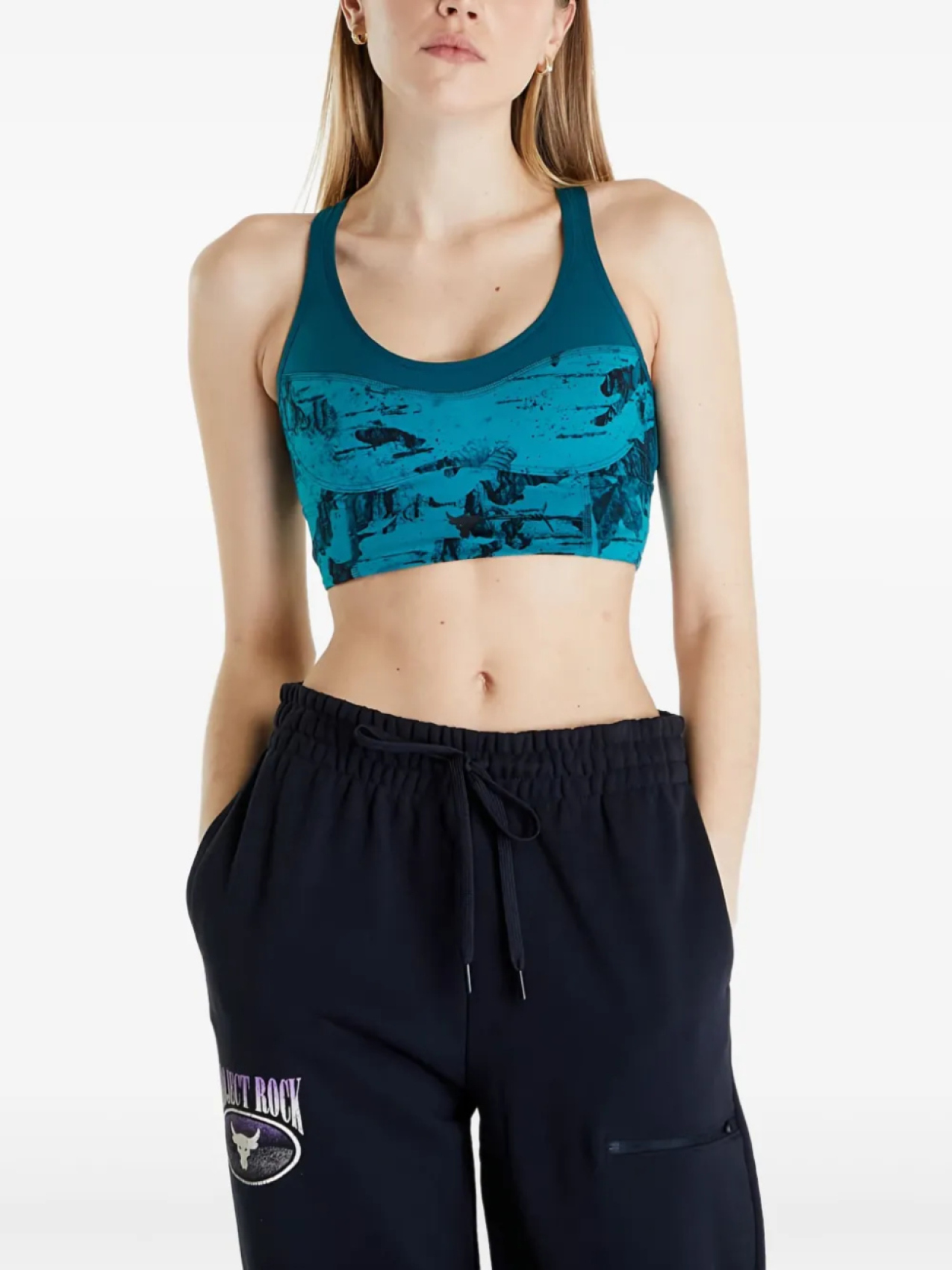 

Under Armour бюстгальтер Project Rock Infinity, зеленый