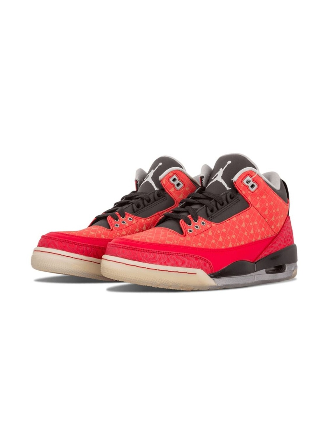 Кроссовки Air 3 Retro Jordan, красный — фото 2