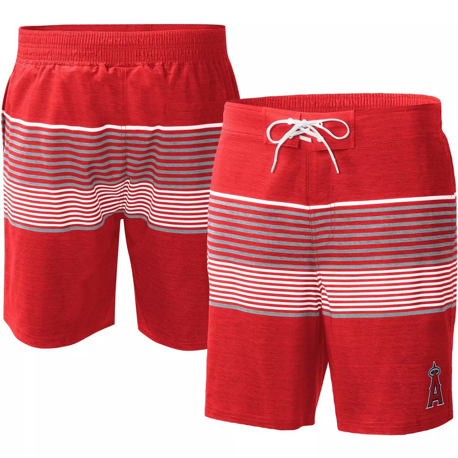 

Мужские спортивные шорты Carl Banks Red Los Angeles Angels Coastline Volley Swim Shorts G-III
