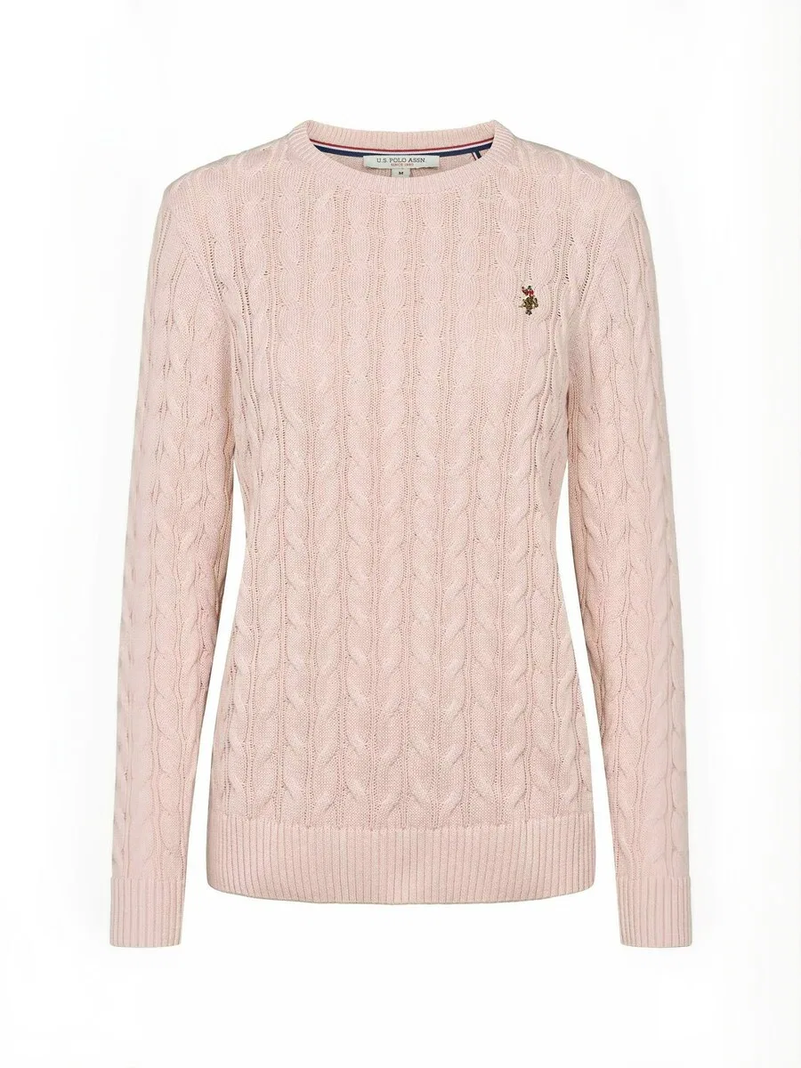 Свитер U.S. POLO ASSN. 'UWMadeline' сиреневого цвета