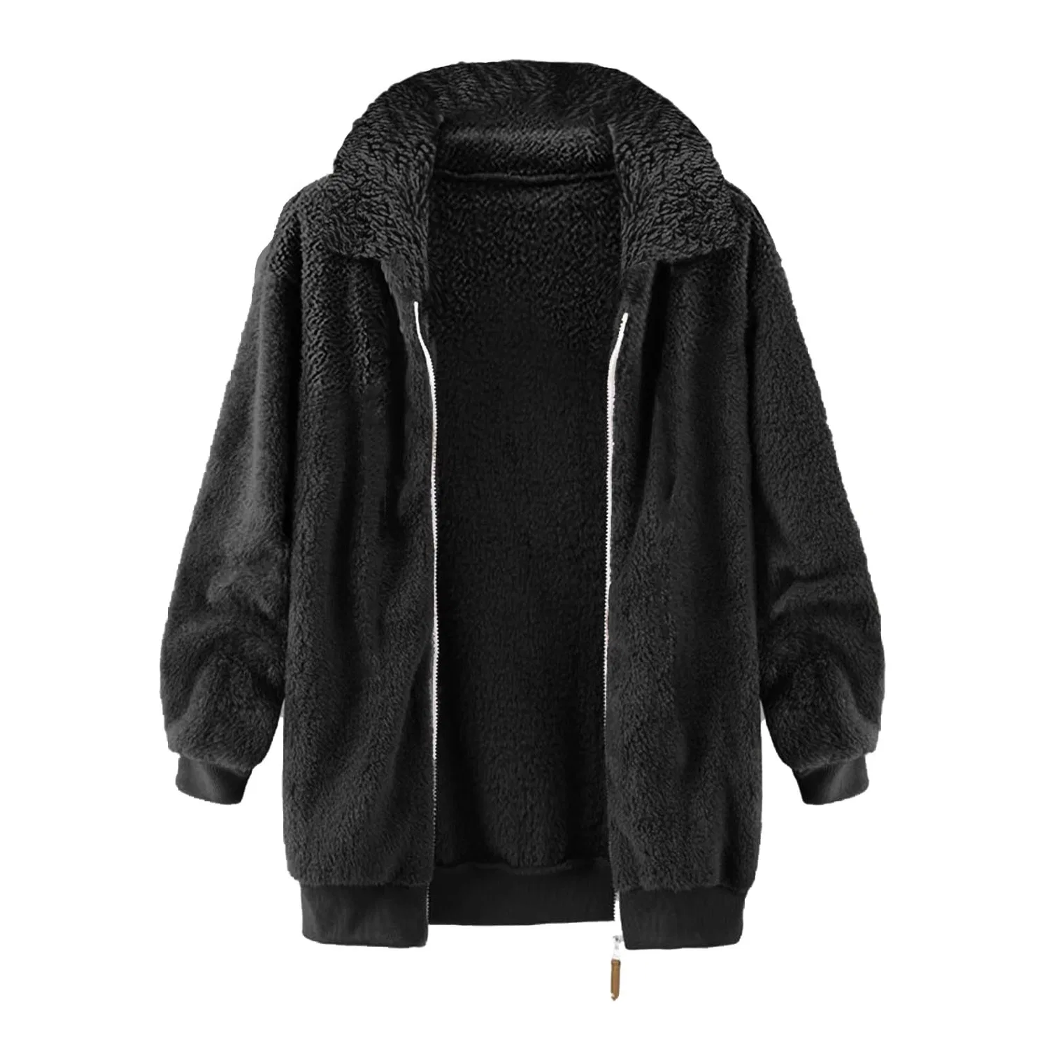 Женская куртка с капюшоном и молнией Teddy, Black19 — фото 4
