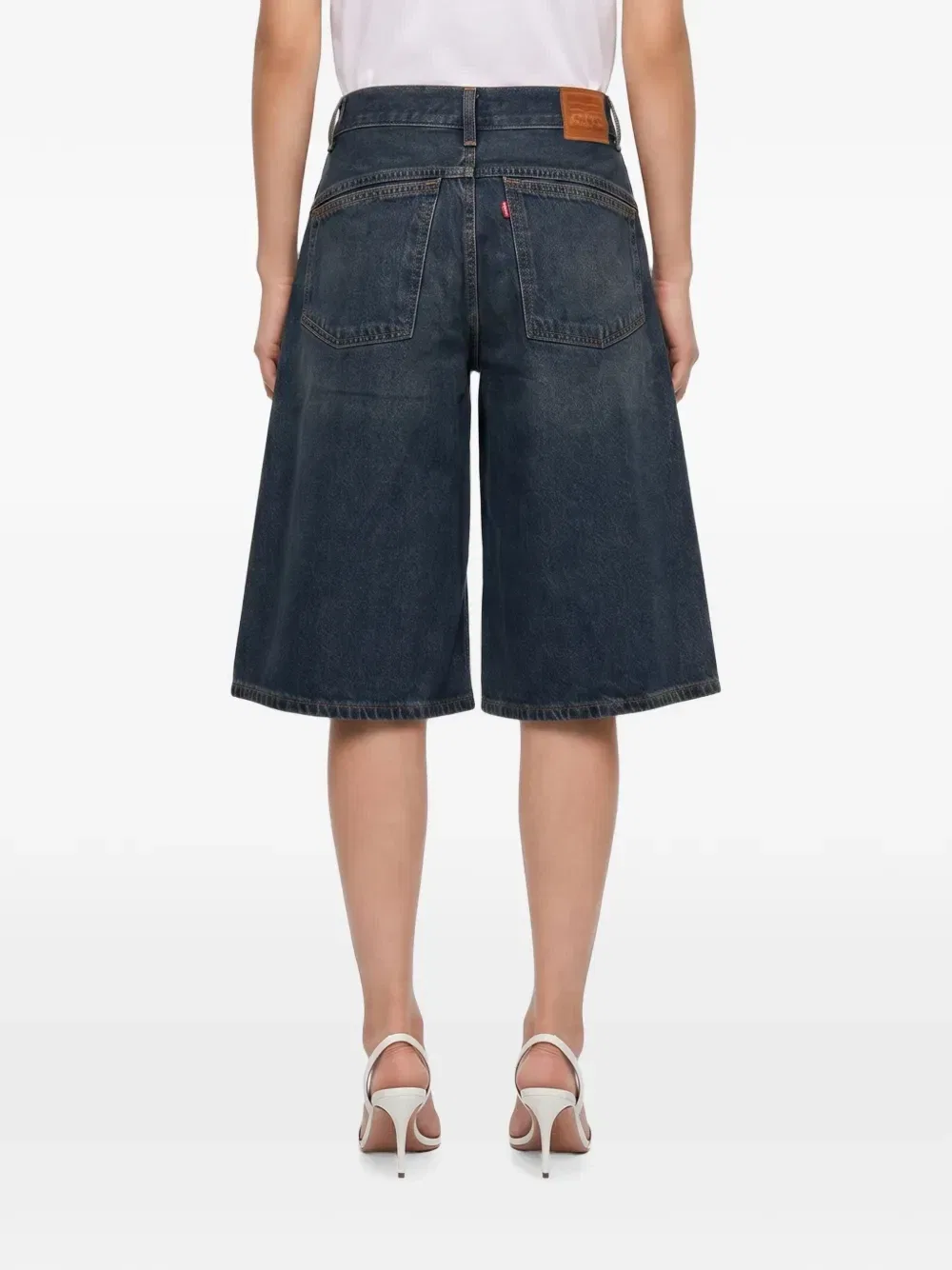 Шорты Super Baggy длиной до колена с эффектом выцветания Levi'S, синий — фото 3