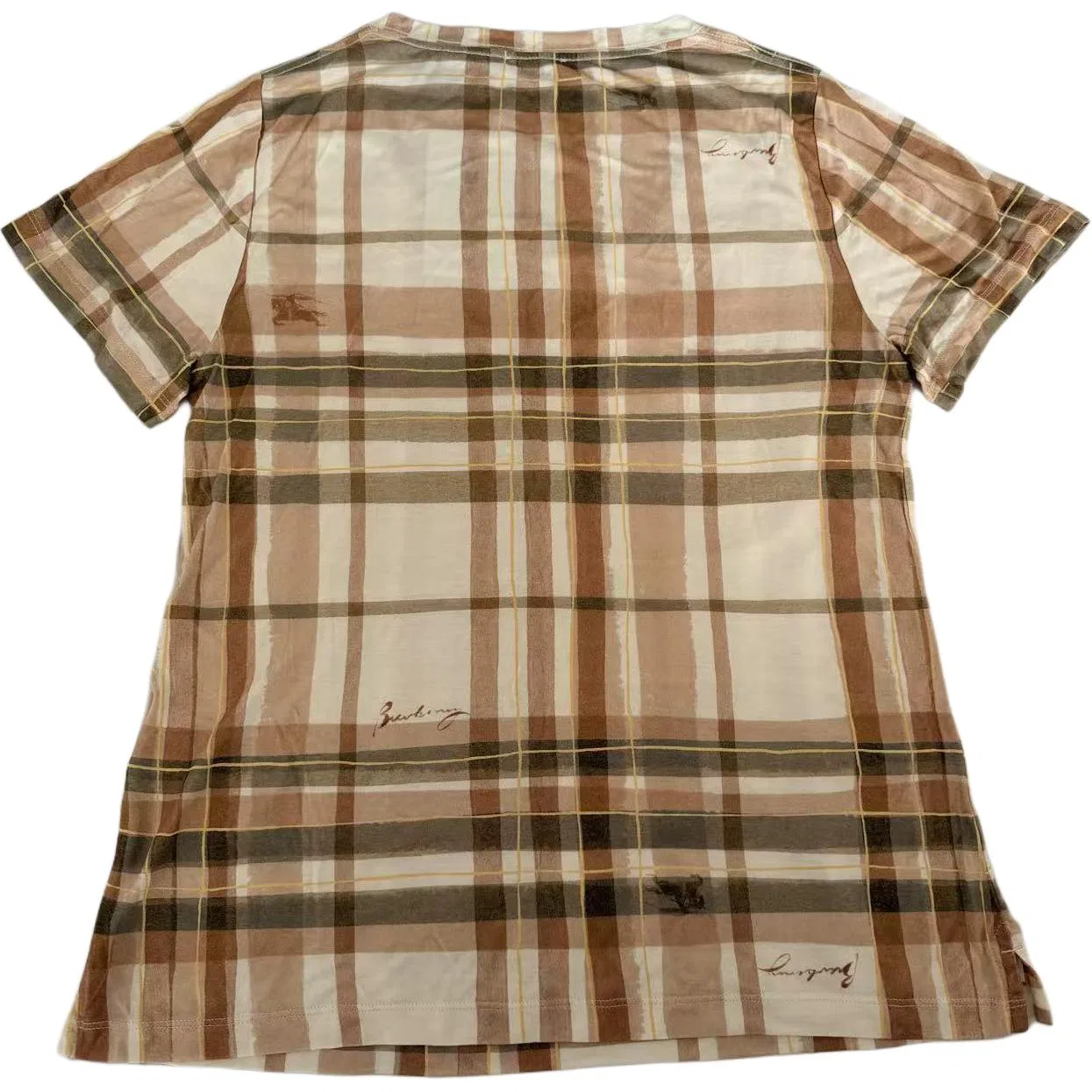 Женская футболка с круглым вырезом Burberry, Brown — фото 3
