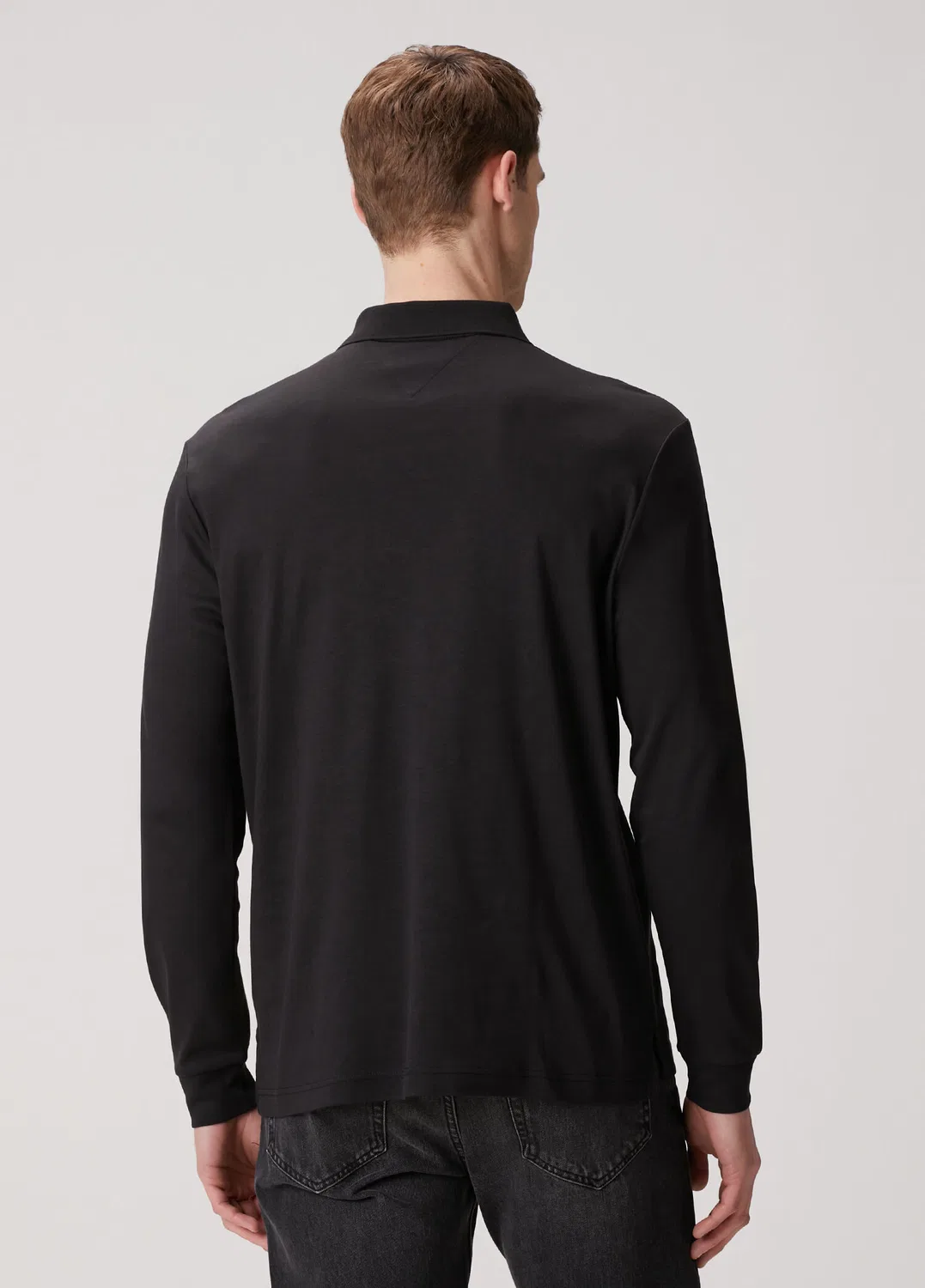 Поло Tommy Hilfiger Regular Fit, черный — фото 4
