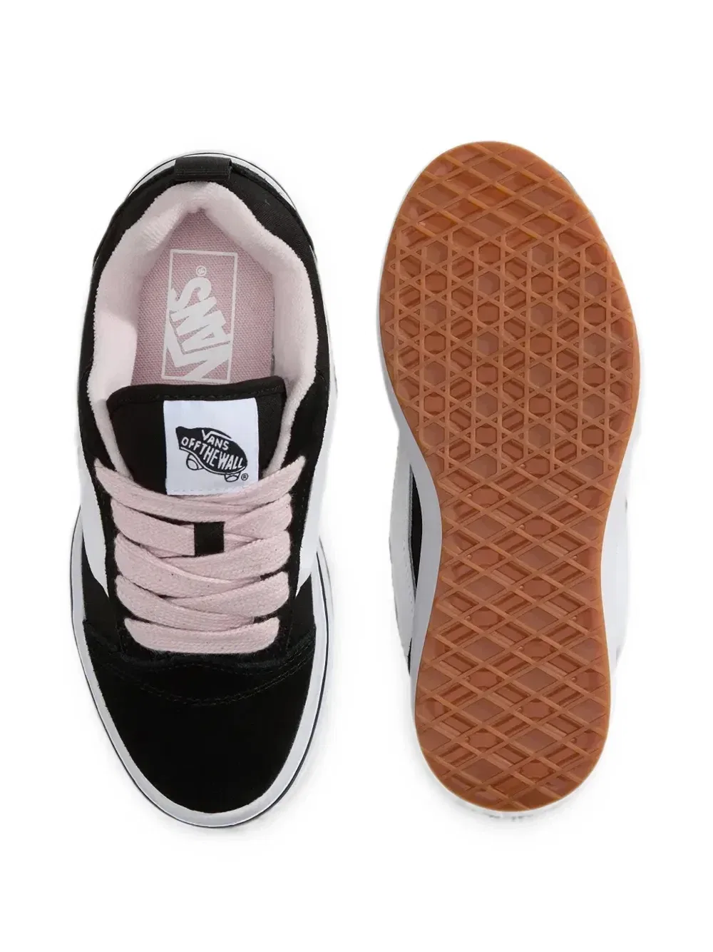 Кеды на платформе с нашивкой-логотипом Vans Kids, черный — фото 4