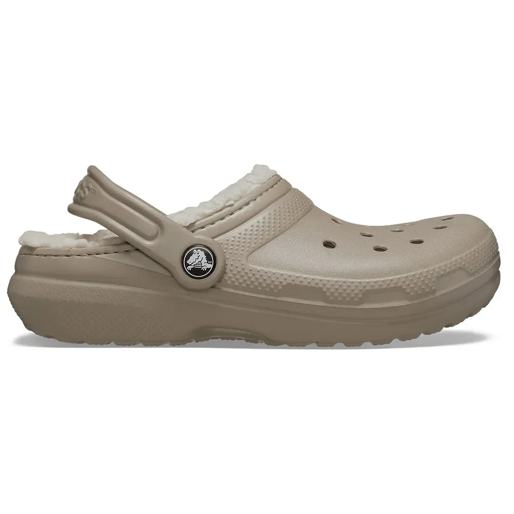 Сабо Crocs Classic Lined, бежевый — фото 3