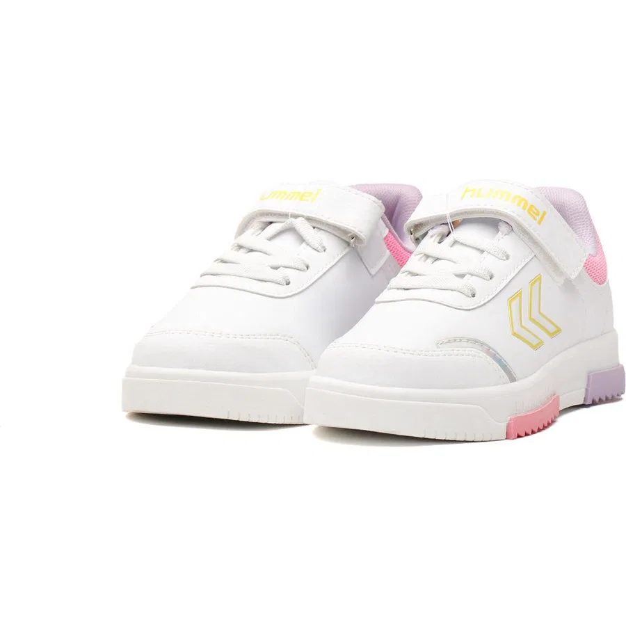 Детские спортивные кроссовки из искусственной кожи Hummel Molina Jr., Белый — фото 4
