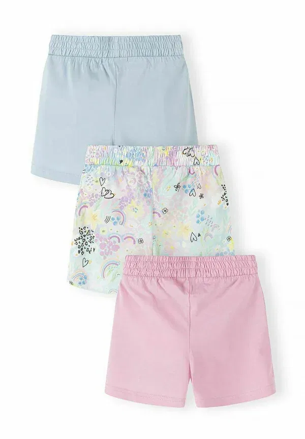 Шорты 3 шт в комплекте с боковыми карманами Short 3 pack, Minoti, Lilac Pink Multicolour, розовый/мультиколор — фото 2