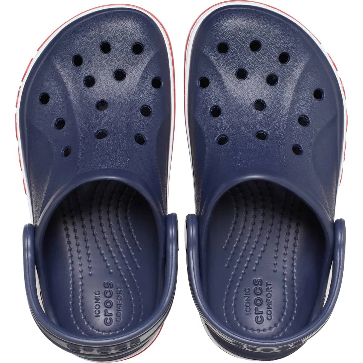 Детские сандалии-клоги с открытым носком Bayaband Crocs, Navy — фото 3