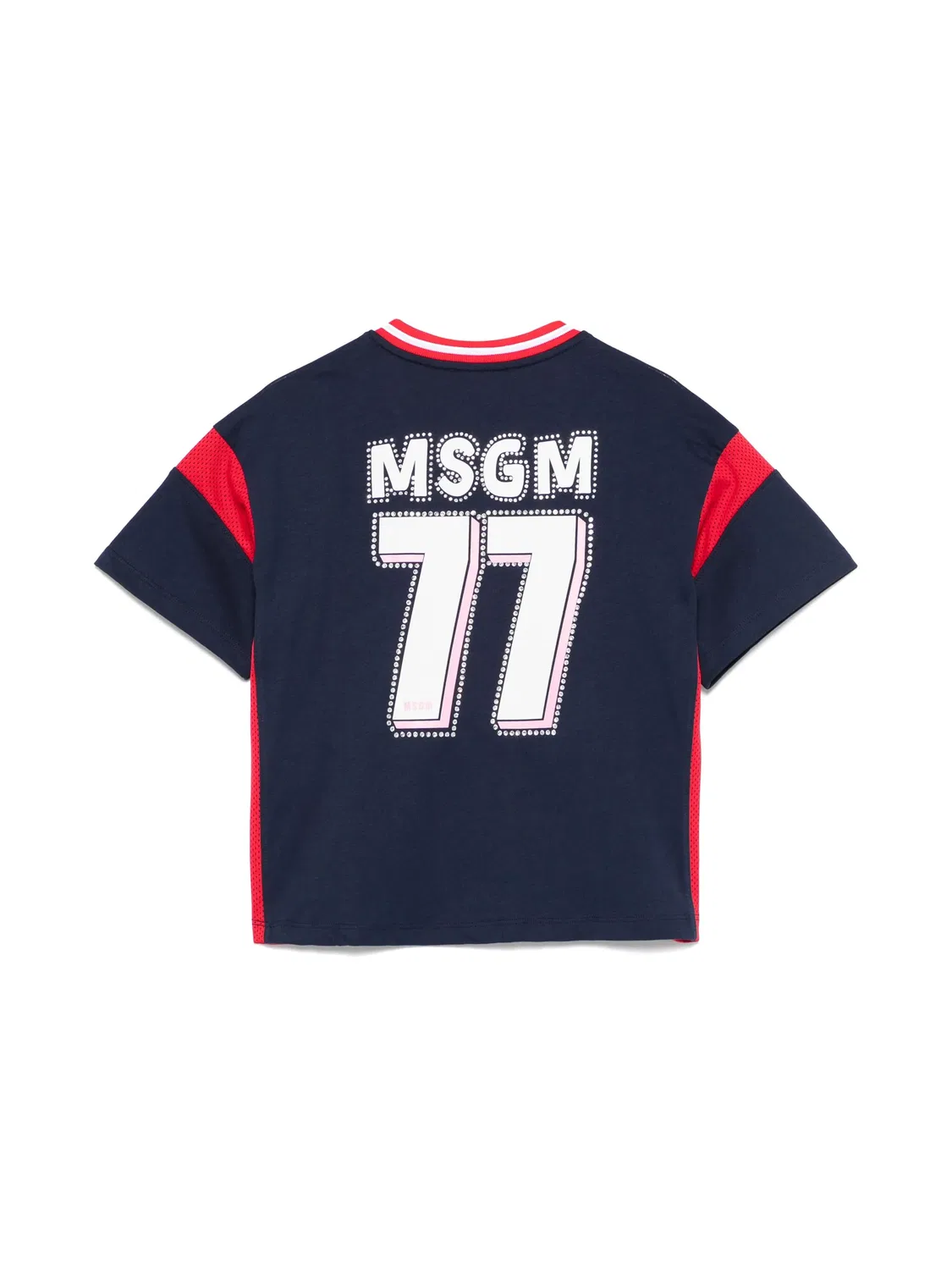 Футболка из джерси MSGM, темно-синий — фото 2