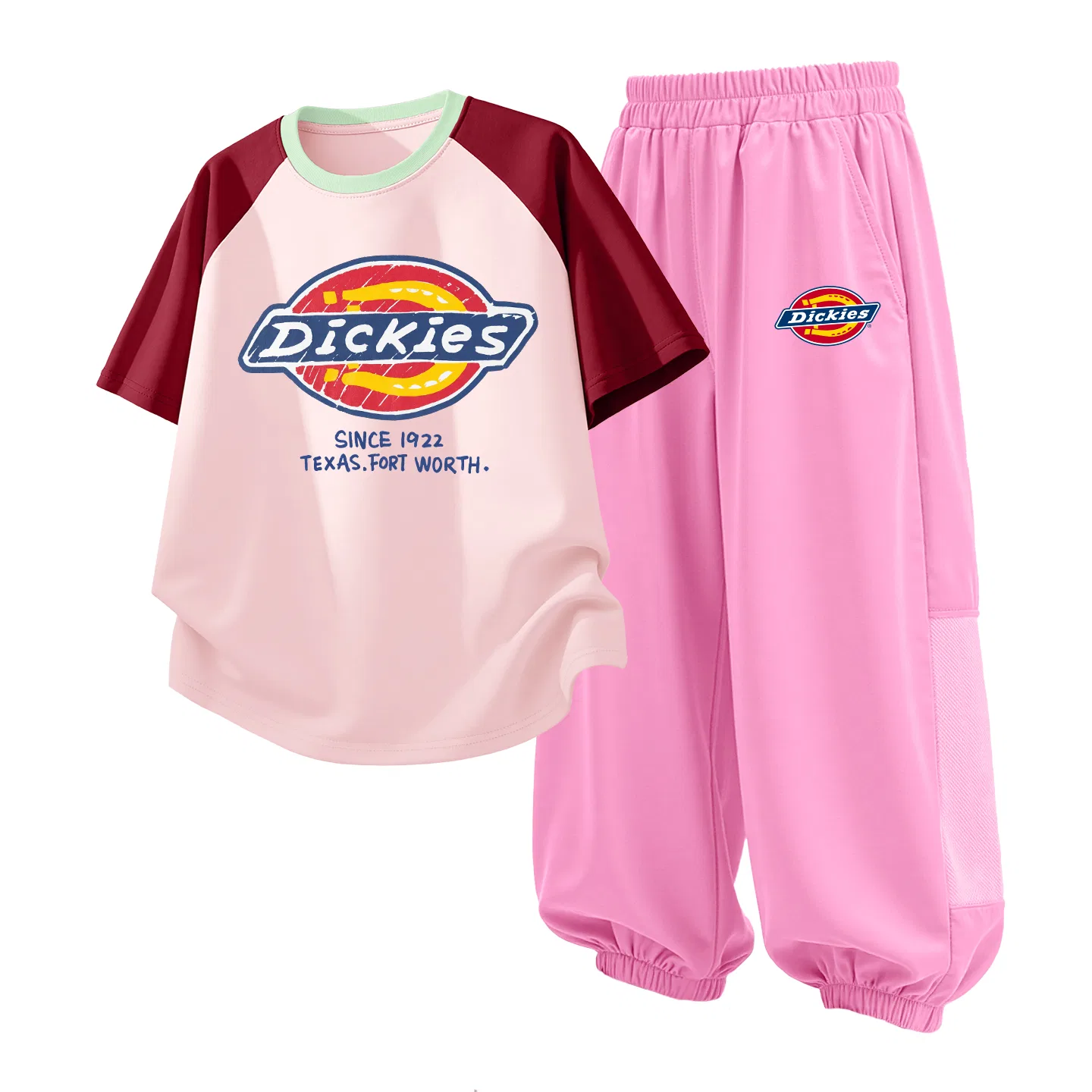 Детский спортивный комплект из 2 предметов Dickies, Strawberry Pink
