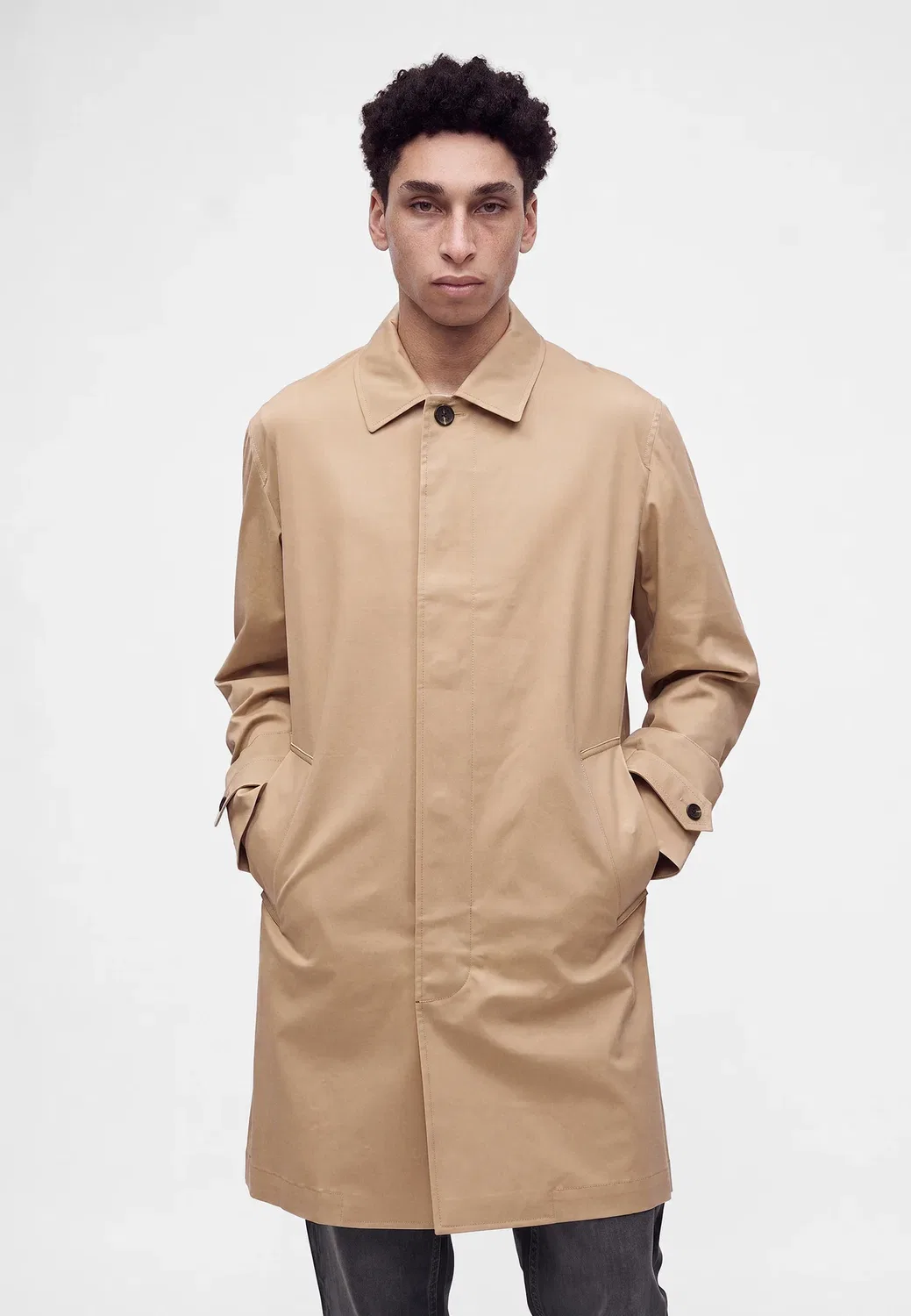 Неподшитое автомобильное пальто - тренчкот Tommy Hilfiger, Batique Khaki — фото 4