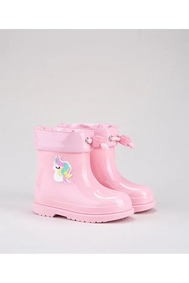 Детские ботинки для девочек с принтом Bimbi Unicornio Boots Igor, 010-Rosa — фото 2