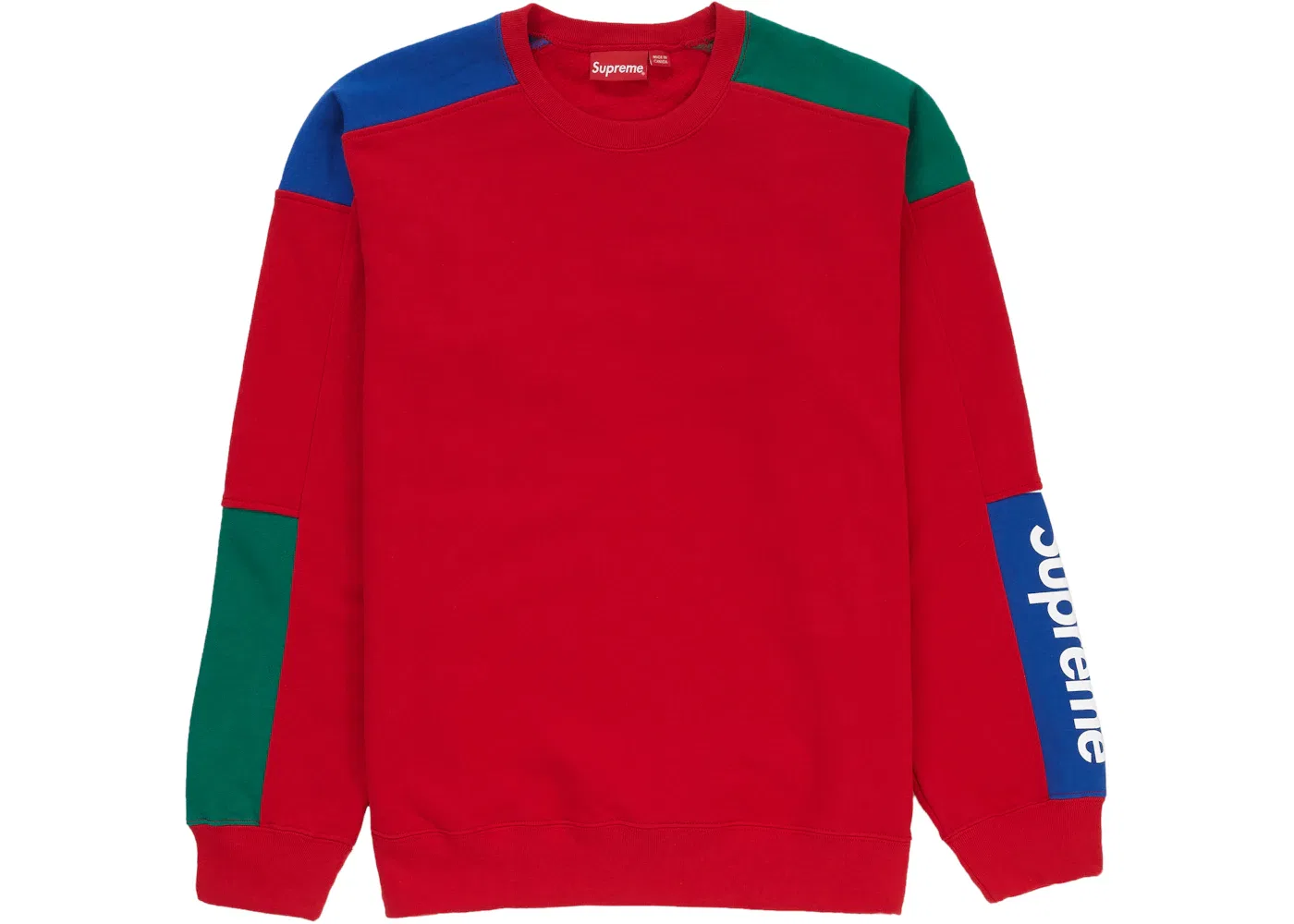 Мужской свитшот с принтом Supreme Crewneck, Red