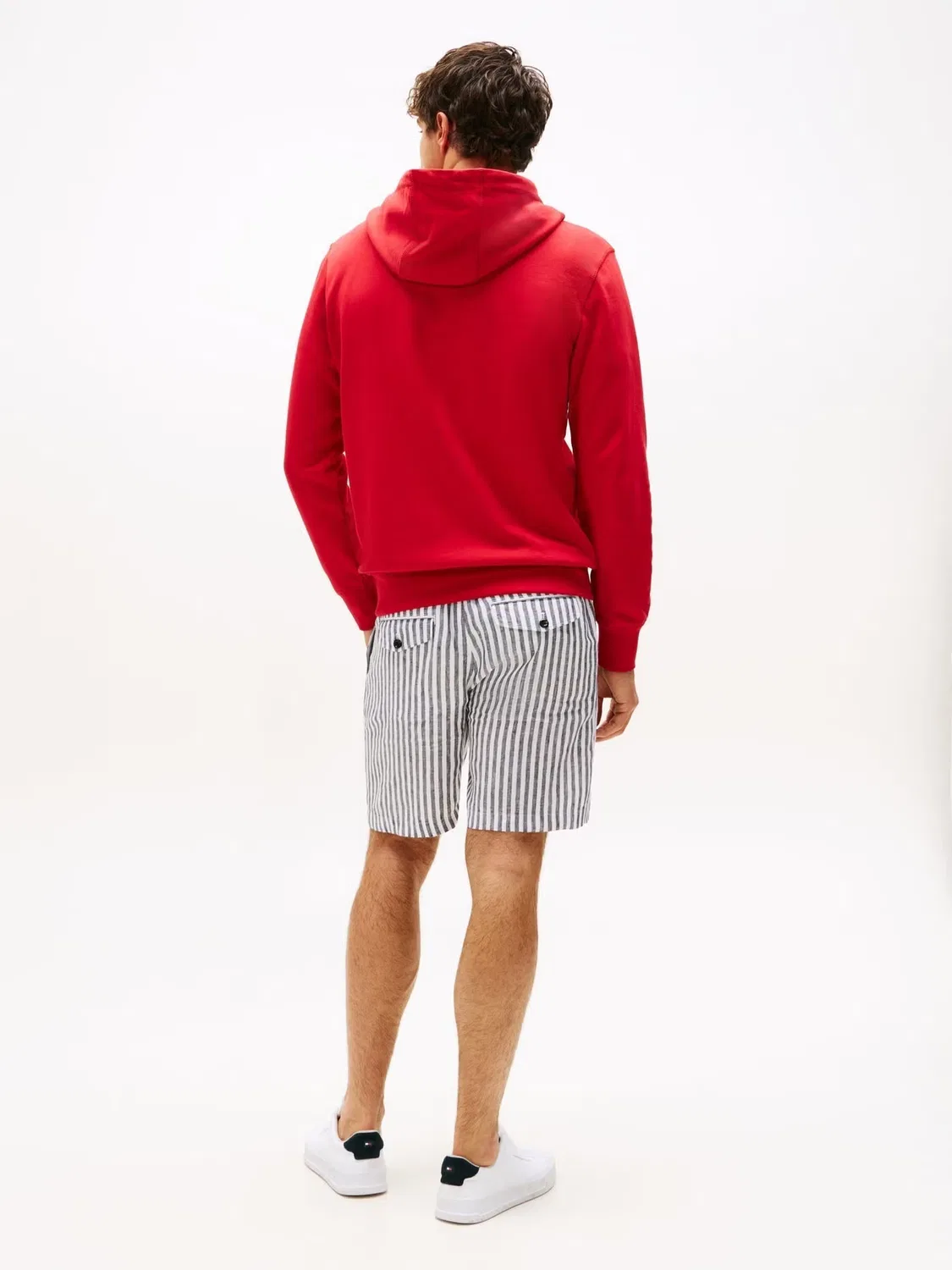Худи с карманом-кенгуру Tommy Hilfiger, красный — фото 4
