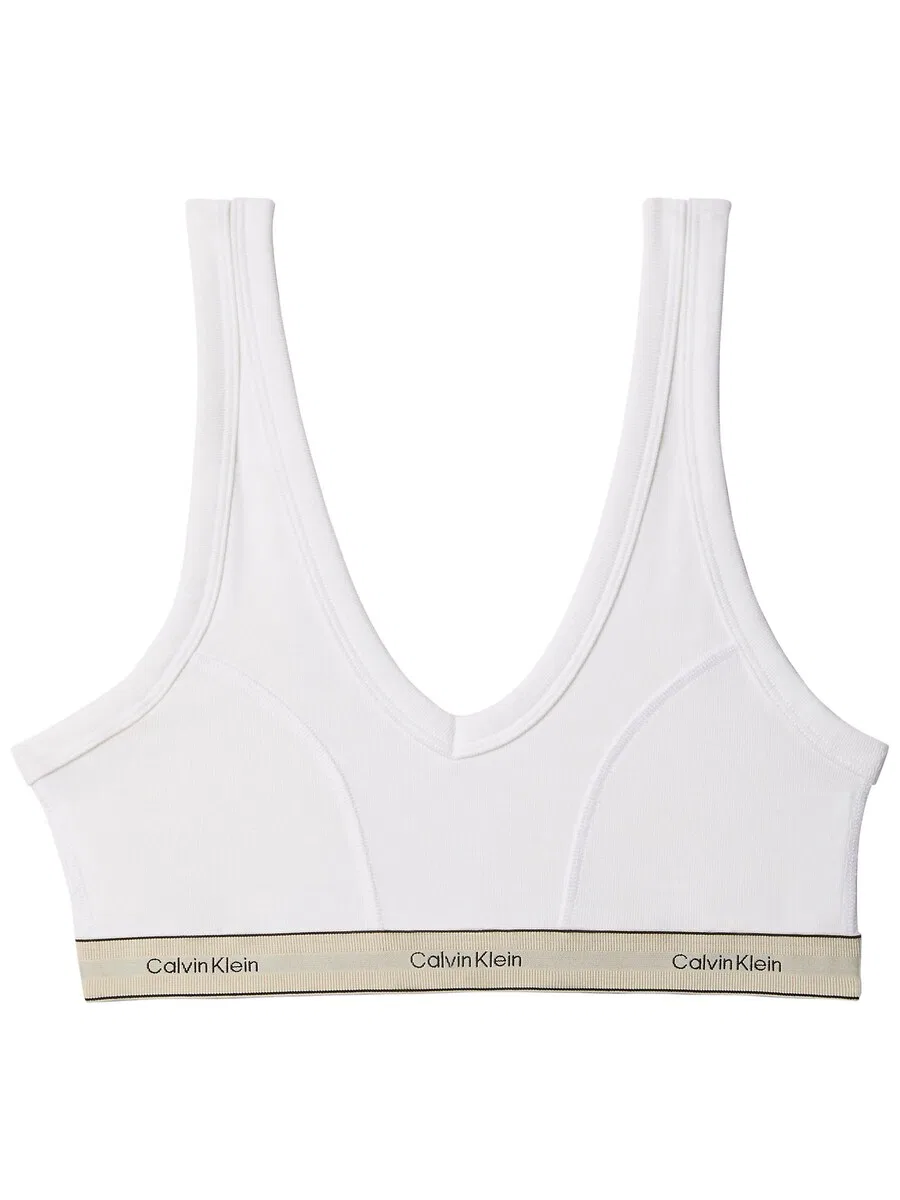 Бюстгальтер-бралетт Calvin Klein 'Heritage' белого цвета