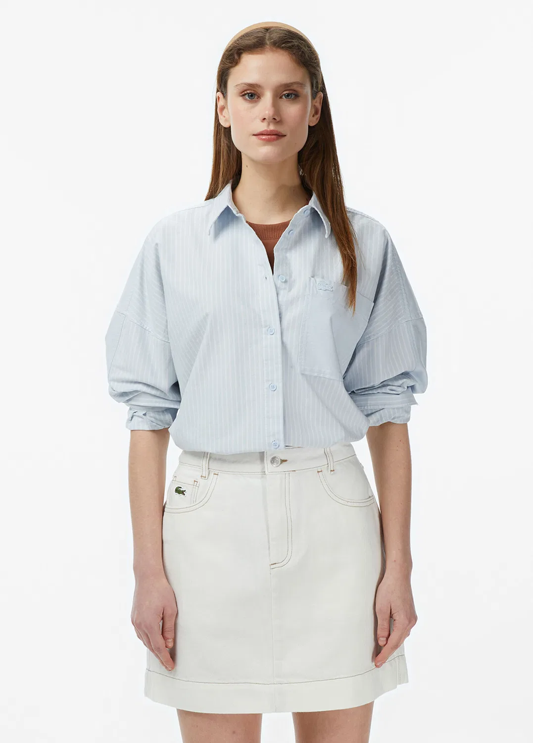 Рубашка Lacoste Classic Fit, синяя