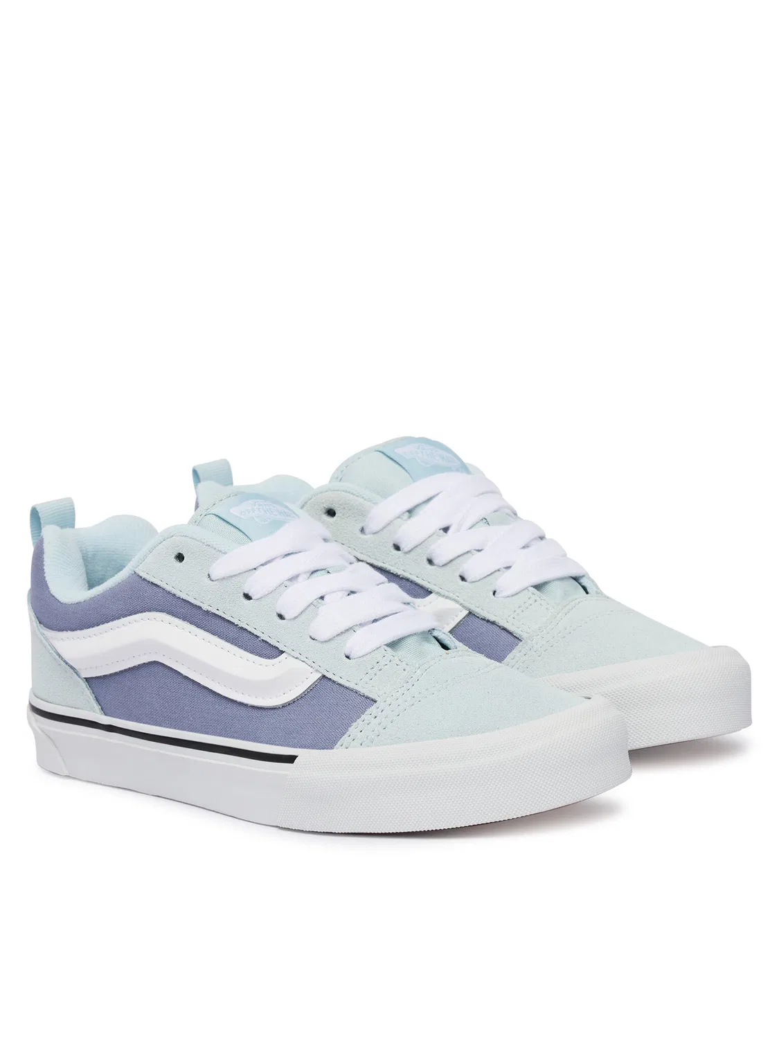 Тканевые кроссовки для девочки Knu Skool Vans, голубой — фото 2