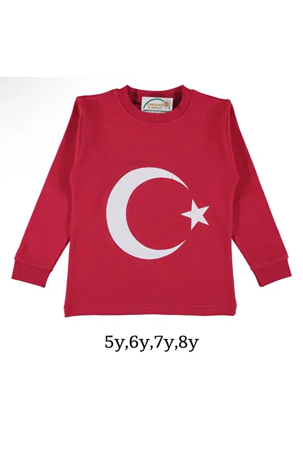 Детские свитшот для девочек с длинным рукавом Moon Star Long Sleeve Sweatshirt Generic Brands, Red