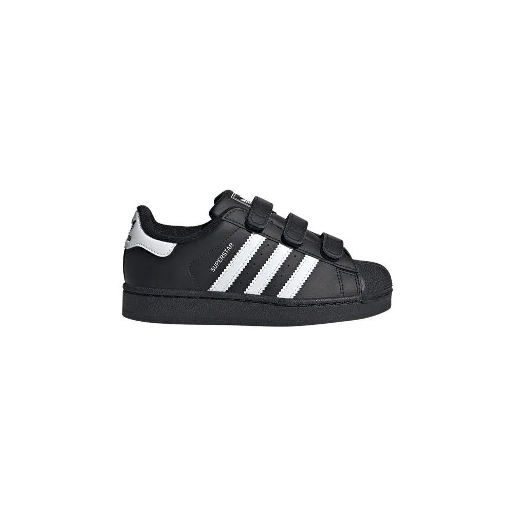 Детские кроссовки без шнурков из искусственной кожи SUPERSTAR II CF C adidas — фото 2