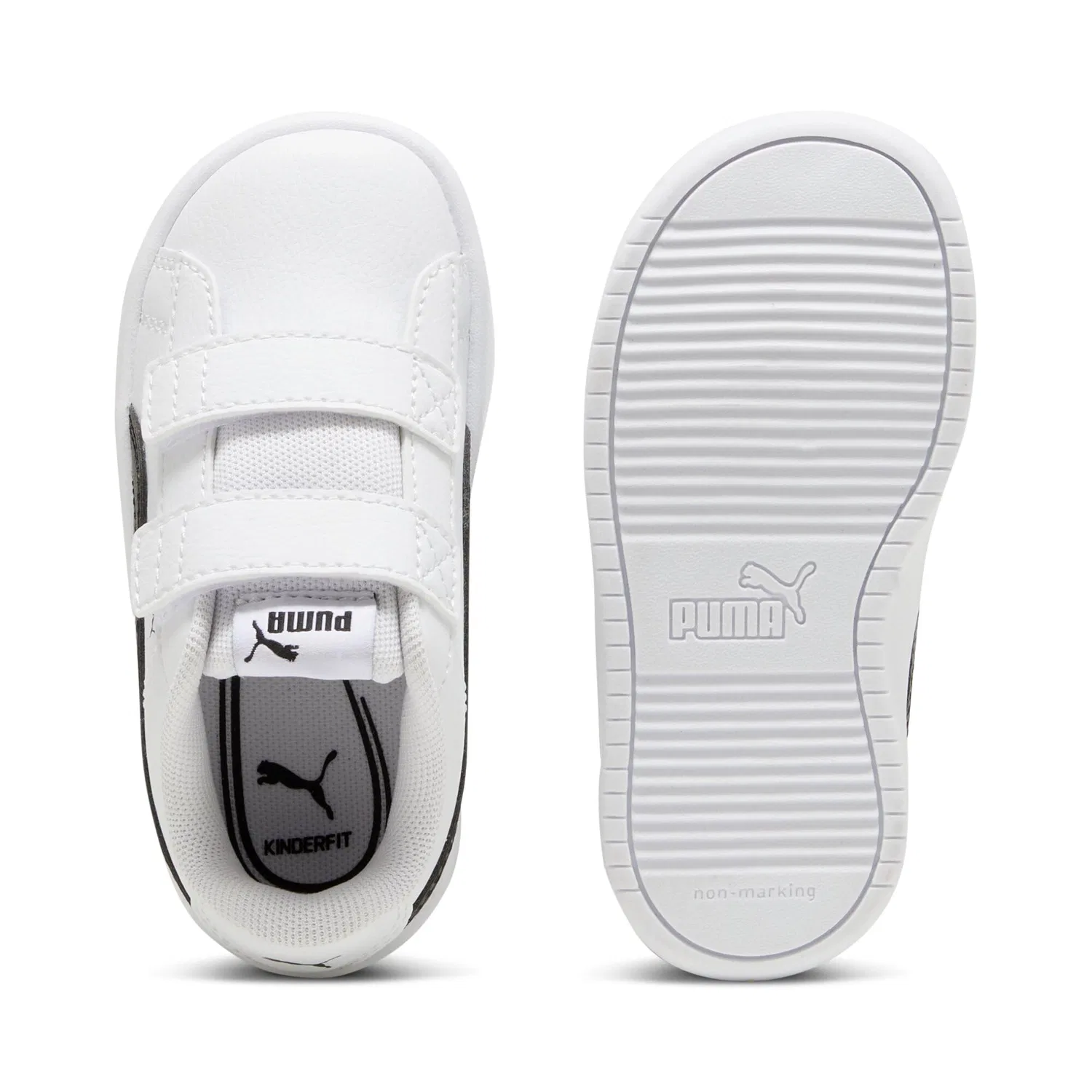 Детские кроссовки для мальчиков с липучкой Rickie Classic INF PUMA, Nero — фото 4