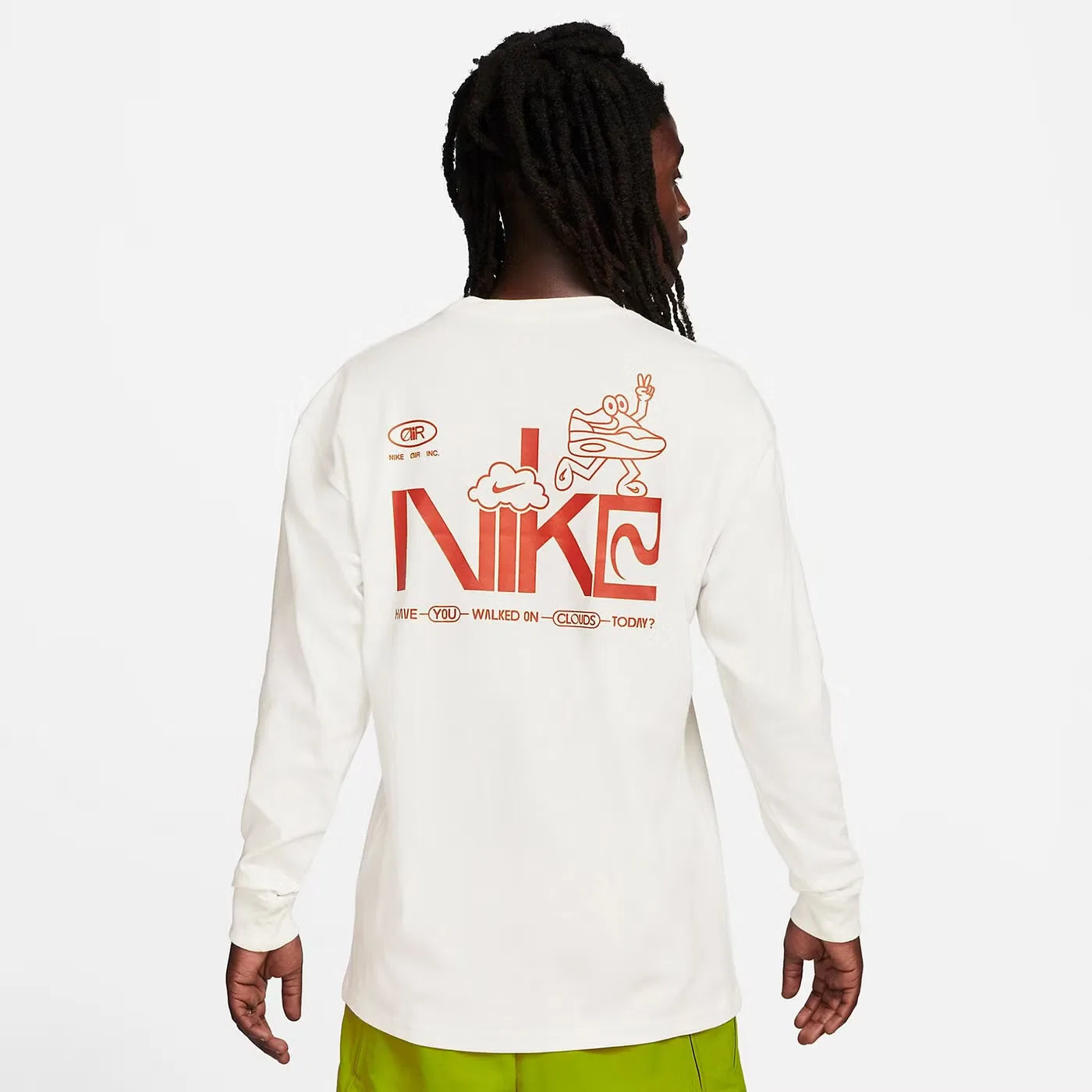 Лонгслив с принтом Air Inc. Nike, белый