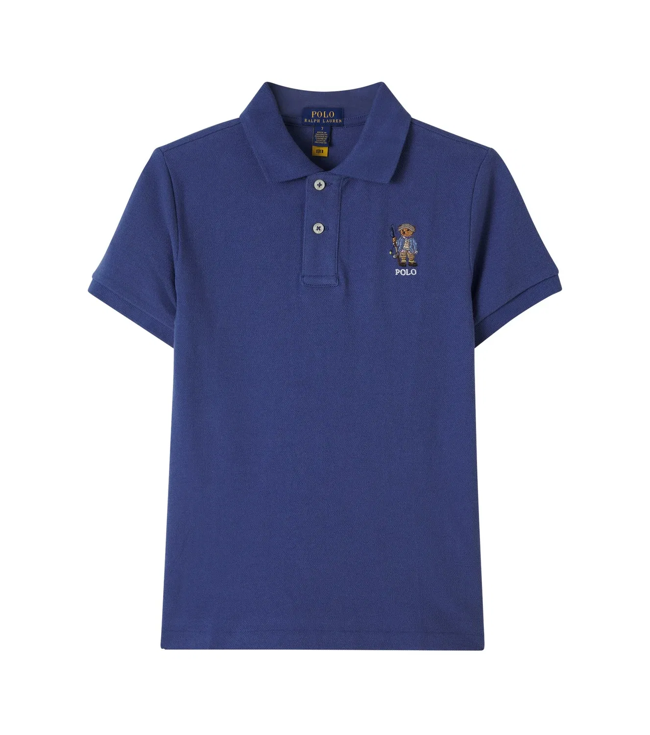 Рубашка-поло с воротником-поло Polo Bear Polo Ralph Lauren Kids, синий