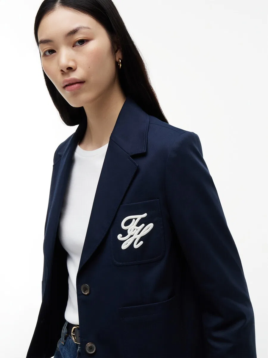 Блейзер TOMMY HILFIGER, цвет морской синий — фото 3