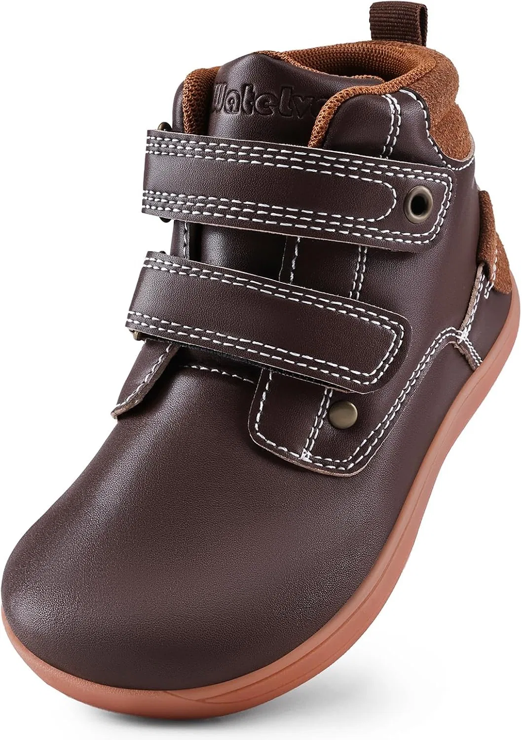 Детские кроссовки с высоким верхом на липучке WateLves, Brown