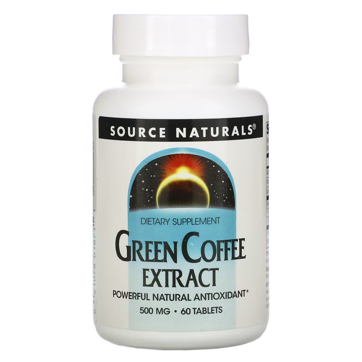 

Source Naturals, Экстракт зеленого кофе, 500 мг, 60 таблеток