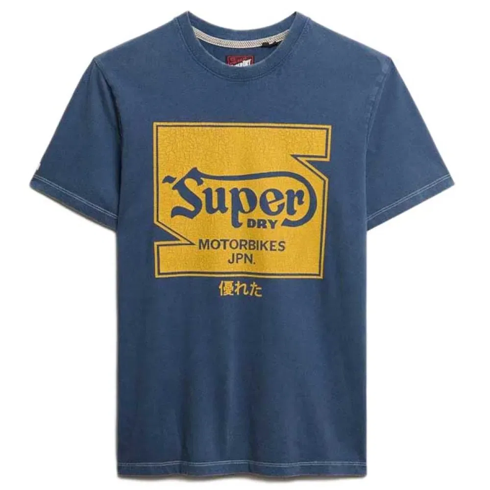 Футболка с логотипом Superdry Auto Logo Relaxed Fit Superdry, синий