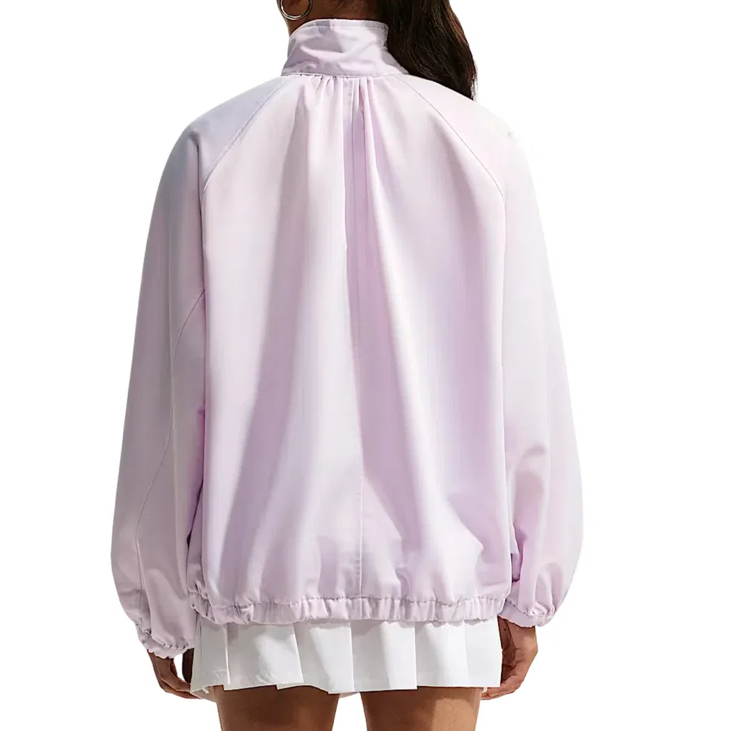 Женская куртка Sportswear Satin 1/4-Zip Anorak 'Bleached Lilac' Nike, Bleached Lilac — фото 2