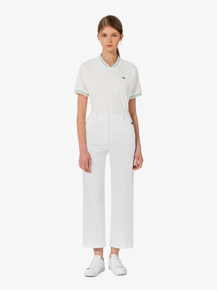 Брюки LACOSTE прямые White