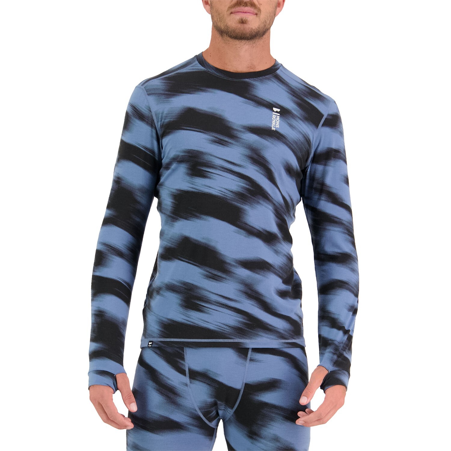 

Топ Mons Royale Cascade Merino Flex 200 LS, синий