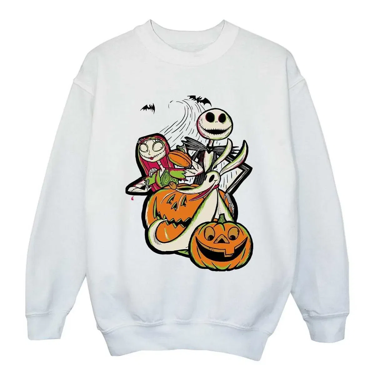 Свитшот с принтом Pumpkin The Nightmare Before Christmas, White