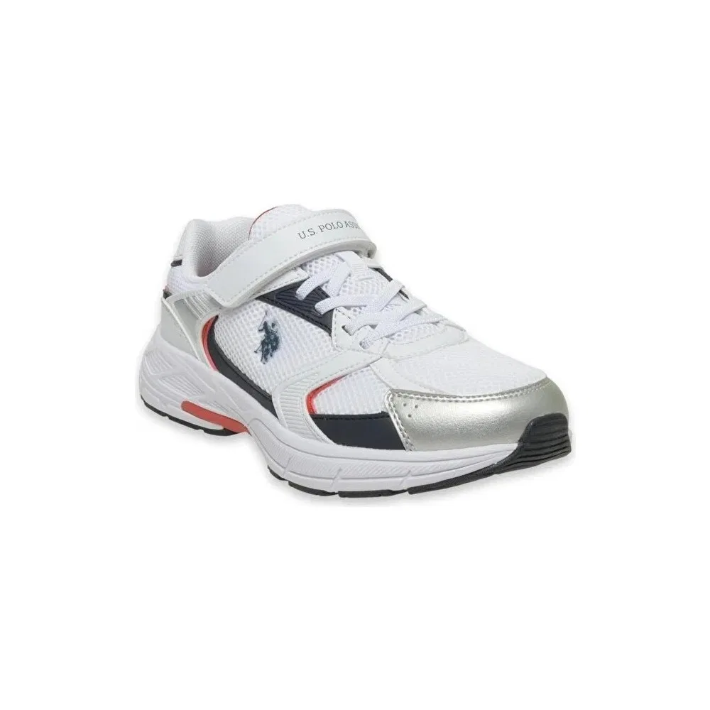 Детские кроссовки для мальчиков U.S. Polo Assn. Felix Jr 4 Fx, White Navy Red — фото 2