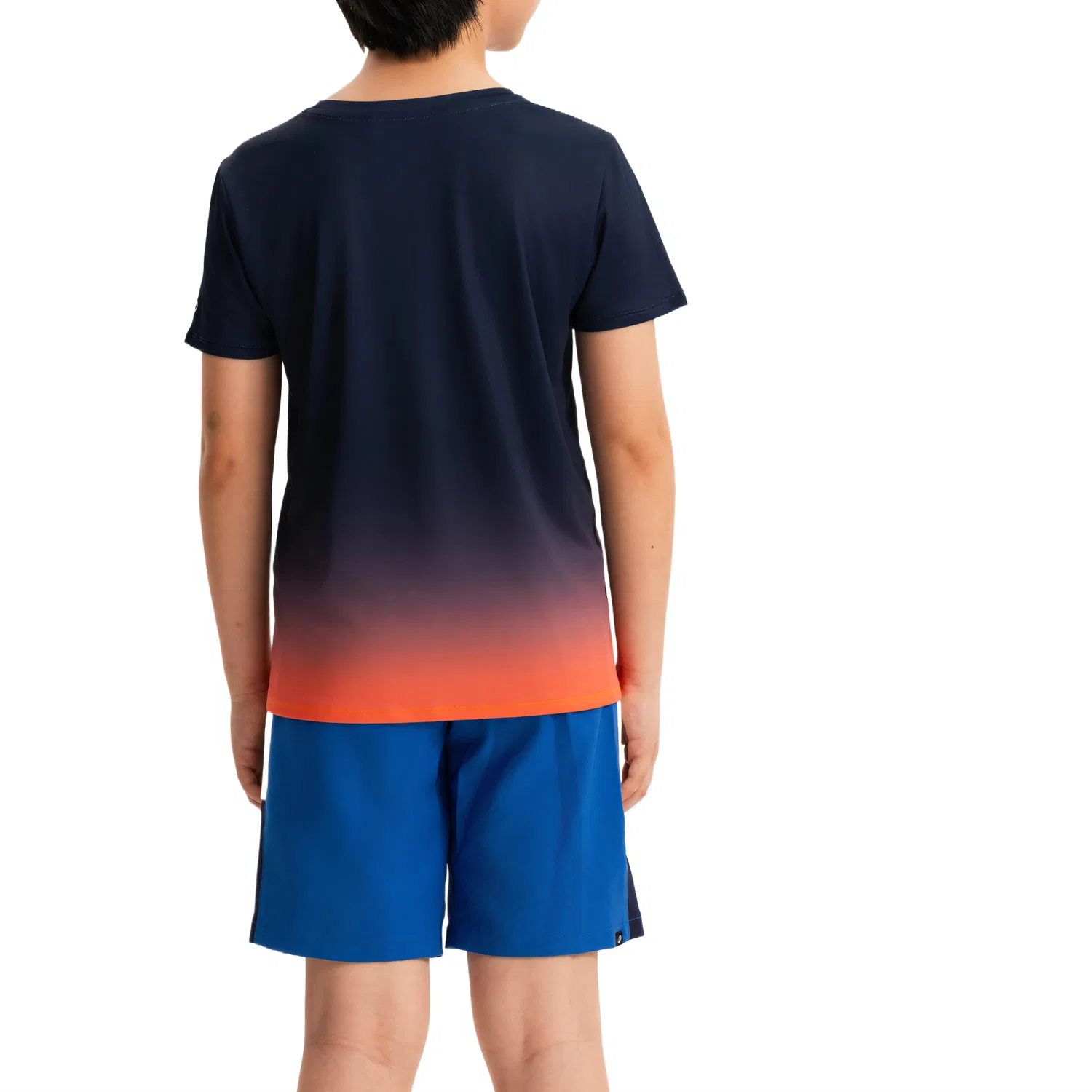 Детская футболка для мальчиков с коротким рукавом Kalenji DECATHLON, Dark Navy Blue — фото 3